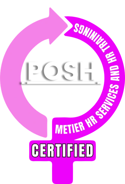 POSH Certified badge by Metier HR Services and HR Trainings